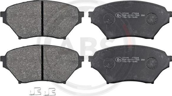 A.B.S. 37191 - Brake Pad Set, disc brake autospares.lv