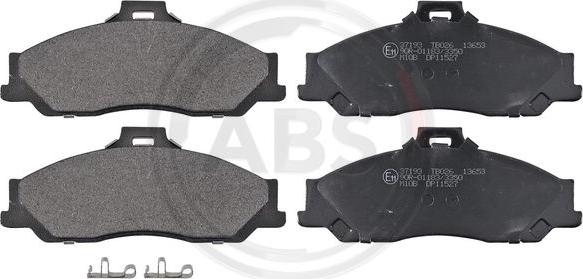 A.B.S. 37193 - Brake Pad Set, disc brake autospares.lv