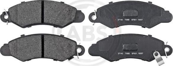 A.B.S. 37140 - Brake Pad Set, disc brake autospares.lv