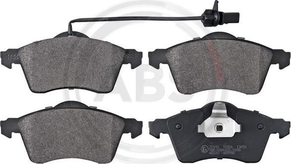 A.B.S. 37143 - Brake Pad Set, disc brake autospares.lv