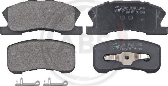 A.B.S. 37169 - Brake Pad Set, disc brake autospares.lv