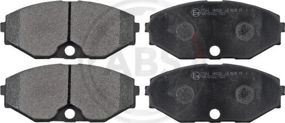 A.B.S. 37161 - Brake Pad Set, disc brake autospares.lv