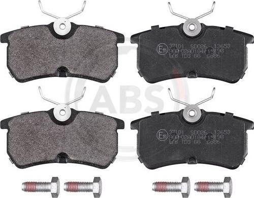 A.B.S. 37101 - Brake Pad Set, disc brake autospares.lv