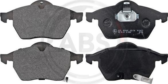A.B.S. 37116 - Brake Pad Set, disc brake autospares.lv