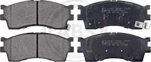 A.B.S. 37180 - Brake Pad Set, disc brake autospares.lv