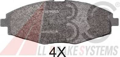 A.B.S. 37139 OE - Brake Pad Set, disc brake autospares.lv