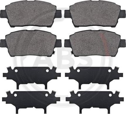 A.B.S. 37134 - Brake Pad Set, disc brake autospares.lv