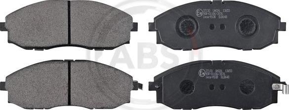 A.B.S. 37130 - Brake Pad Set, disc brake autospares.lv