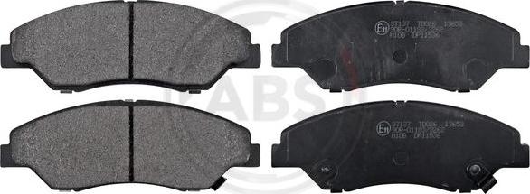 A.B.S. 37137 - Brake Pad Set, disc brake autospares.lv