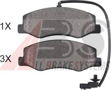 A.B.S. 37846 OE - Brake Pad Set, disc brake autospares.lv