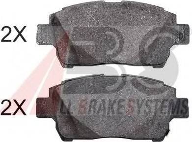 A.B.S. 37834 OE - Brake Pad Set, disc brake autospares.lv