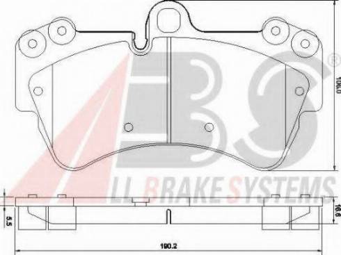 A.B.S. 37391 OE - Brake Pad Set, disc brake autospares.lv