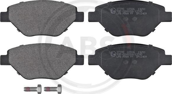 A.B.S. 37398 - Brake Pad Set, disc brake autospares.lv