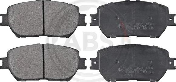 A.B.S. 37356 - Brake Pad Set, disc brake autospares.lv