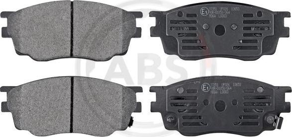 A.B.S. 37351 - Brake Pad Set, disc brake autospares.lv