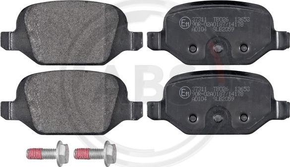 A.B.S. 37311 - Brake Pad Set, disc brake autospares.lv