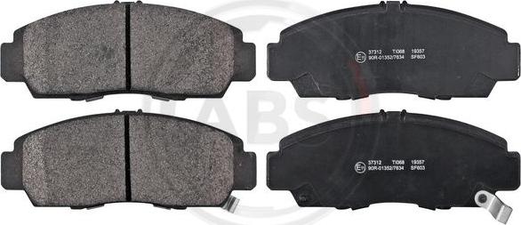 A.B.S. 37312 - Brake Pad Set, disc brake autospares.lv