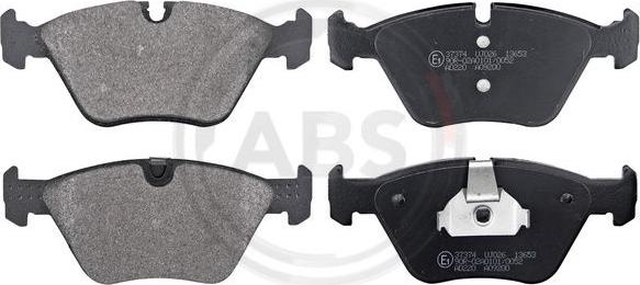 A.B.S. 37374 - Brake Pad Set, disc brake autospares.lv