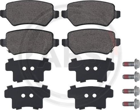 A.B.S. 37296 - Brake Pad Set, disc brake autospares.lv