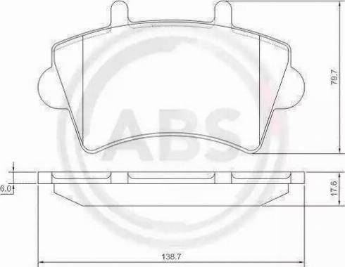 A.B.S. 37290 OE - Brake Pad Set, disc brake autospares.lv