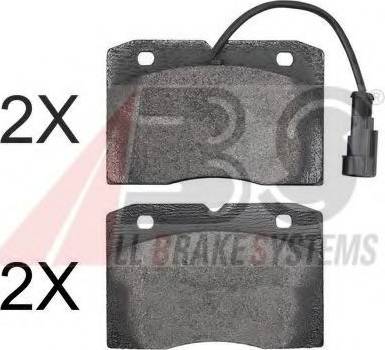 A.B.S. 37265 OE - Brake Pad Set, disc brake autospares.lv