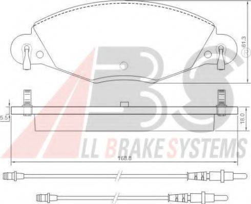 A.B.S. 37285 OE - Brake Pad Set, disc brake autospares.lv