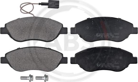 A.B.S. 37281 - Brake Pad Set, disc brake autospares.lv
