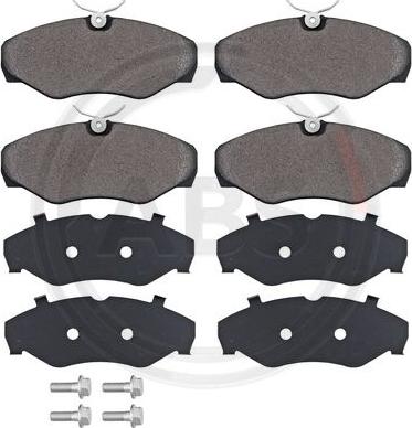 A.B.S. 37287 - Brake Pad Set, disc brake autospares.lv