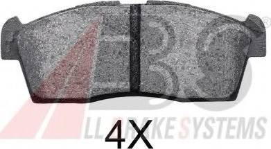 A.B.S. 37236 OE - Brake Pad Set, disc brake autospares.lv