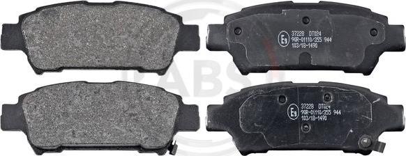 A.B.S. 37228 - Brake Pad Set, disc brake autospares.lv