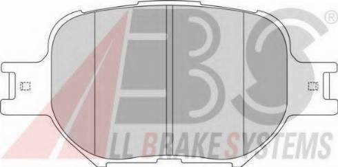 A.B.S. 37223 OE - Brake Pad Set, disc brake autospares.lv