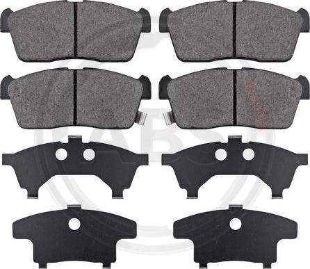 A.B.S. 37222 - Brake Pad Set, disc brake autospares.lv