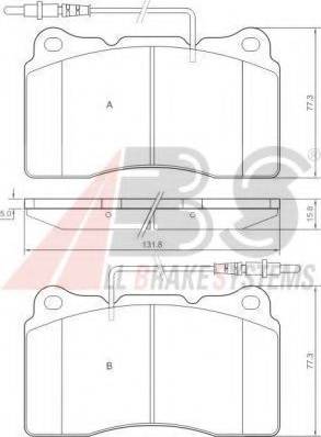 A.B.S. 37271 OE - Brake Pad Set, disc brake autospares.lv