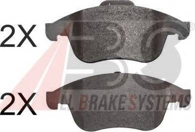 A.B.S. 37749 OE - Brake Pad Set, disc brake autospares.lv