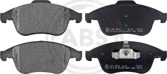 A.B.S. 37749 - Brake Pad Set, disc brake autospares.lv