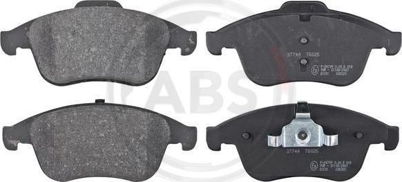 A.B.S. 37744 - Brake Pad Set, disc brake autospares.lv