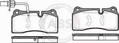 A.B.S. 37742 - Brake Pad Set, disc brake autospares.lv