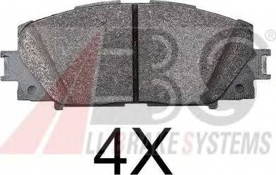 A.B.S. 37755 OE - Brake Pad Set, disc brake autospares.lv