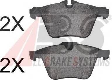 A.B.S. 37753 OE - Brake Pad Set, disc brake autospares.lv