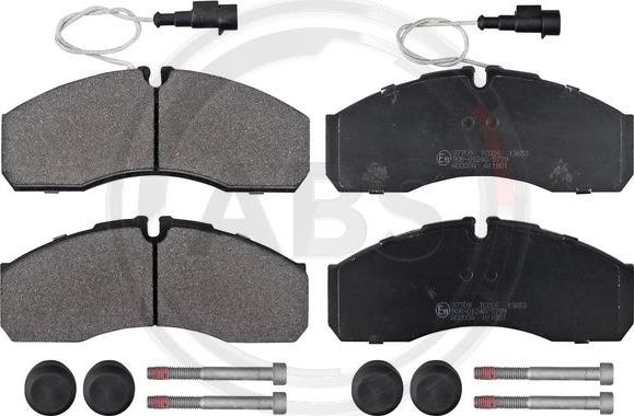 A.B.S. 37709 - Brake Pad Set, disc brake autospares.lv