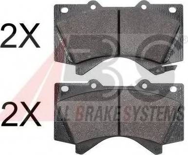 A.B.S. 37701 OE - Brake Pad Set, disc brake autospares.lv