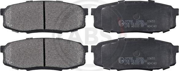 A.B.S. 37702 - Brake Pad Set, disc brake autospares.lv