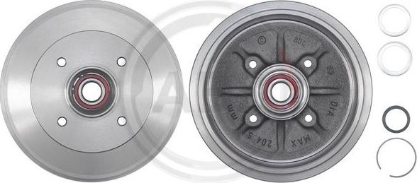 A.B.S. 2655-SC - Brake Drum autospares.lv