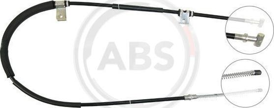 A.B.S. K19677 - Cable, parking brake autospares.lv