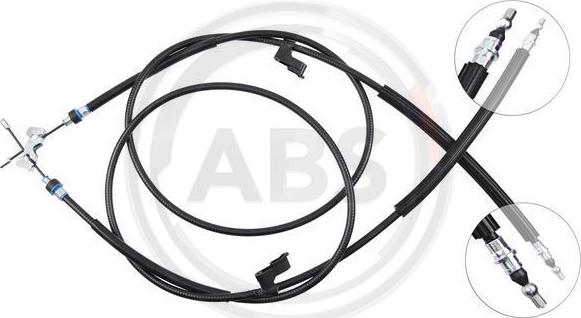 A.B.S. K19076 - Cable, parking brake autospares.lv