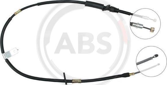 A.B.S. K14037 - Cable, parking brake autospares.lv