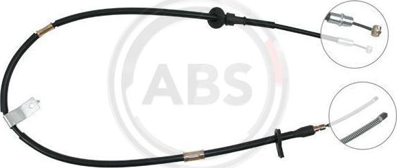 A.B.S. K14078 - Cable, parking brake autospares.lv