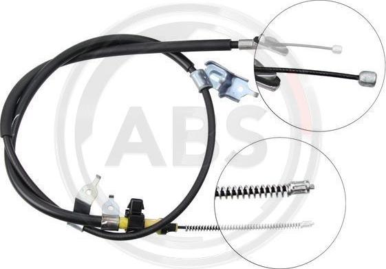 A.B.S. K16528 - Cable, parking brake autospares.lv