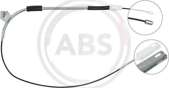 A.B.S. K10001 - Cable, parking brake autospares.lv