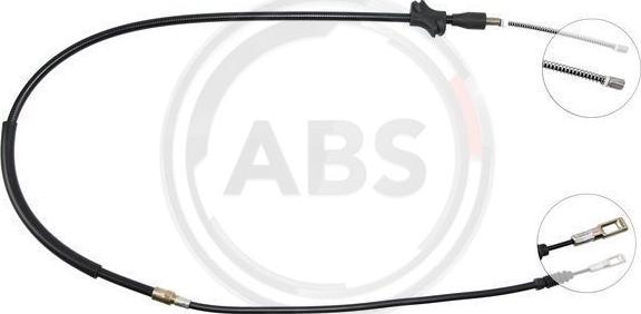 A.B.S. K10076 - Cable, parking brake autospares.lv